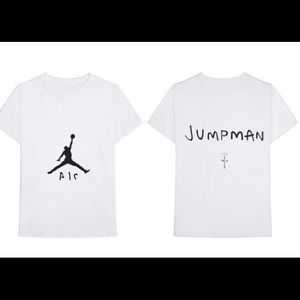 Travis Scott x Jumpman Air white tee